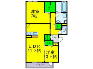 ボヌールの物件間取画像